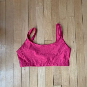 Outdoor Voices Pink Double Time Sports Bra - Large